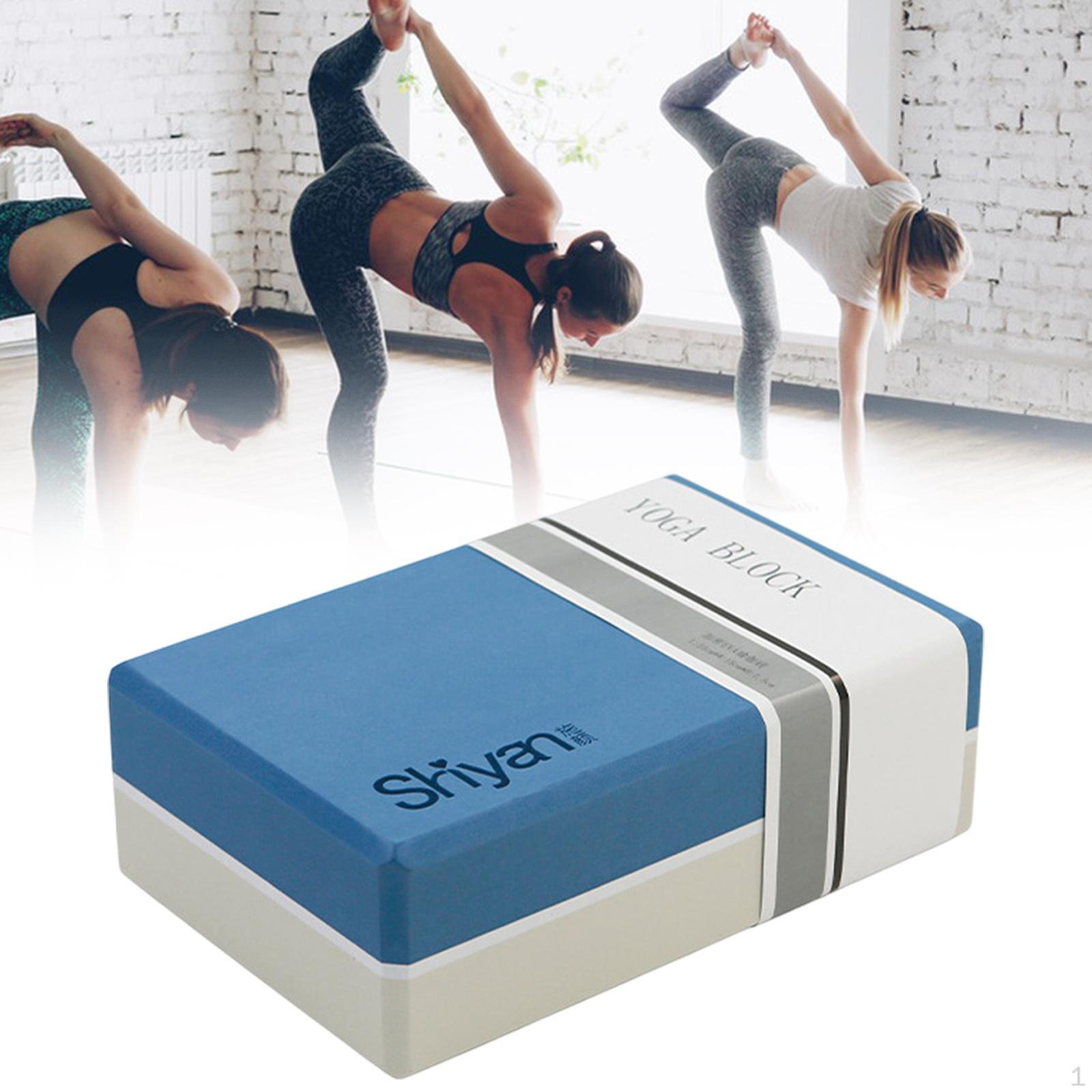 

-Кирпич для йоги -Кирпич Упражнение Нет -Губа -Вспомогательные устройства Кирпич Аксессуар для медитации Бодибилдинг Blue and Beige