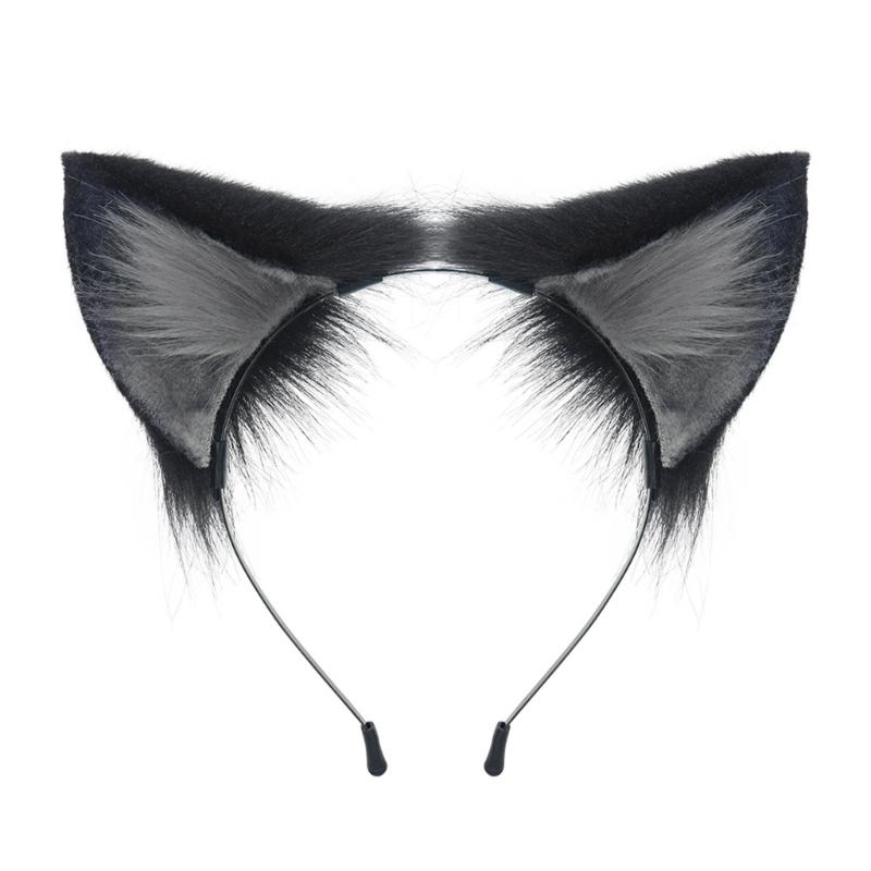 Sexy Foxes Bunny Ear Headband Lolita Cosplay Beast Ears Hair Hoop Anime Cosplay Props Furry Masquerade Party Costume Hairband