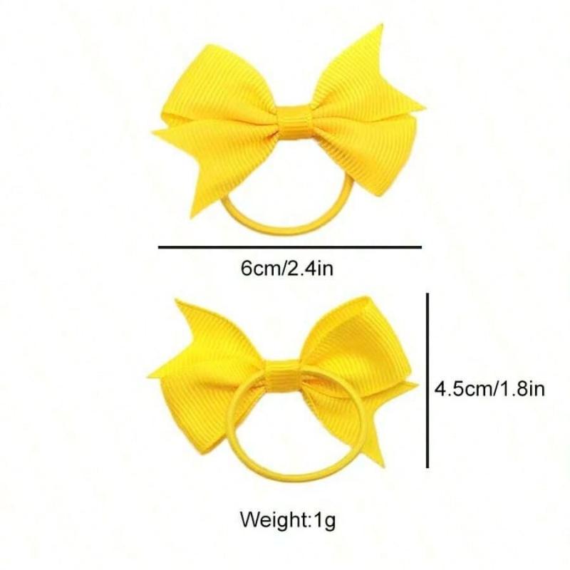 Mixed Color Small Dog Hair Bows With Elastic Bands, Hair Accessories Bows Pet Grooming Cute Pet Hair Bows, Suitable For Daily Wear