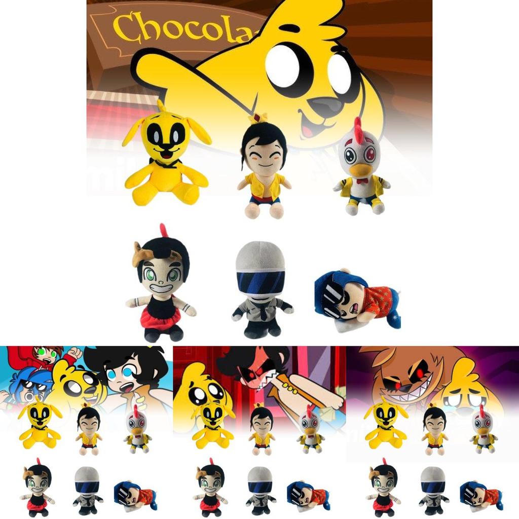 Adorable Mikecrack Yellow Dog Rooster Mask Plush Toy 25cm Soft And Comfortable For Kids