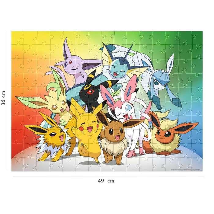 Puzzle 150 pièces : Pokémon : Evoli et ses évolutions