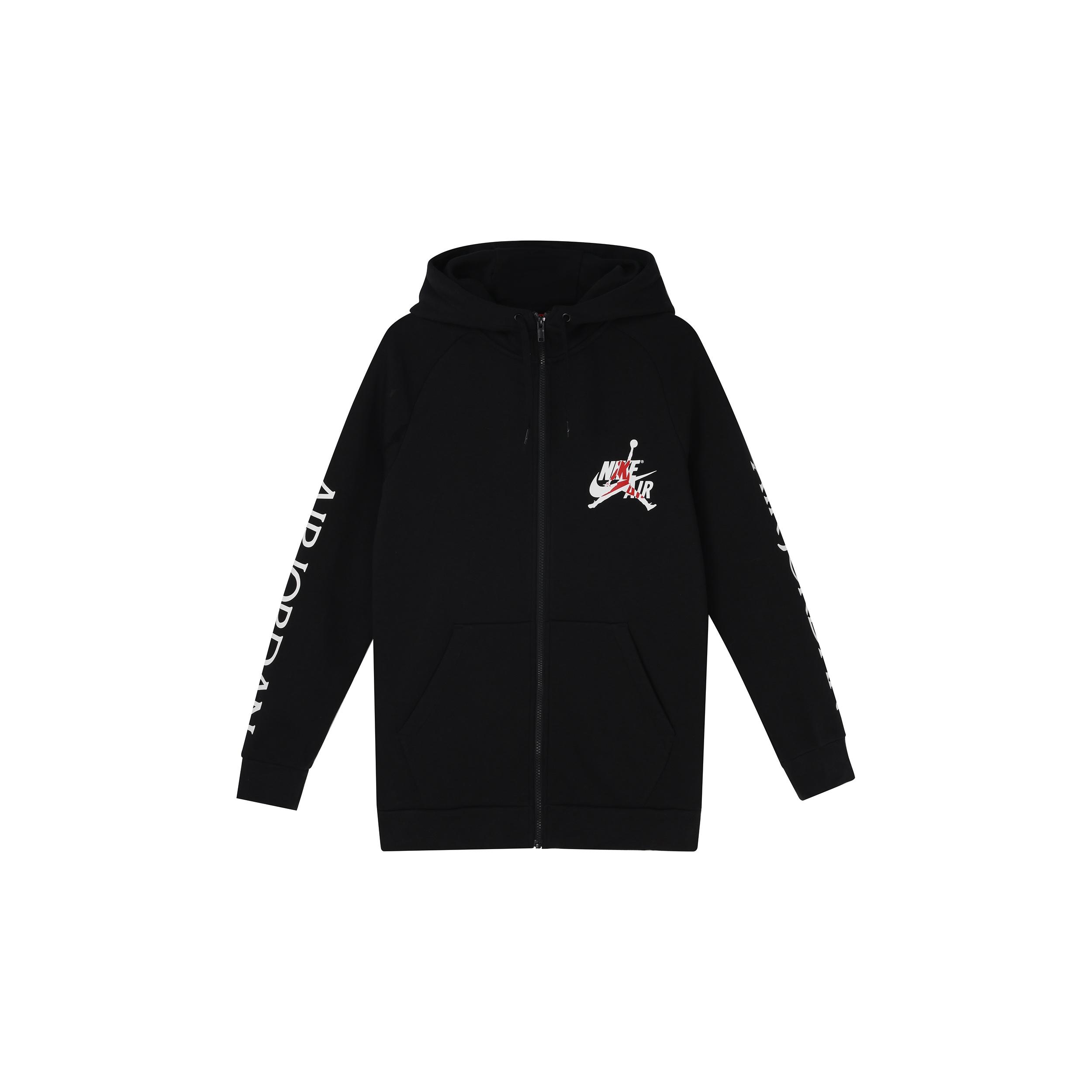 Air Jordan Jumpman Classics Logo Casual Sports Breathable hoodie Jacket Black Men s DH9507-010 XXL