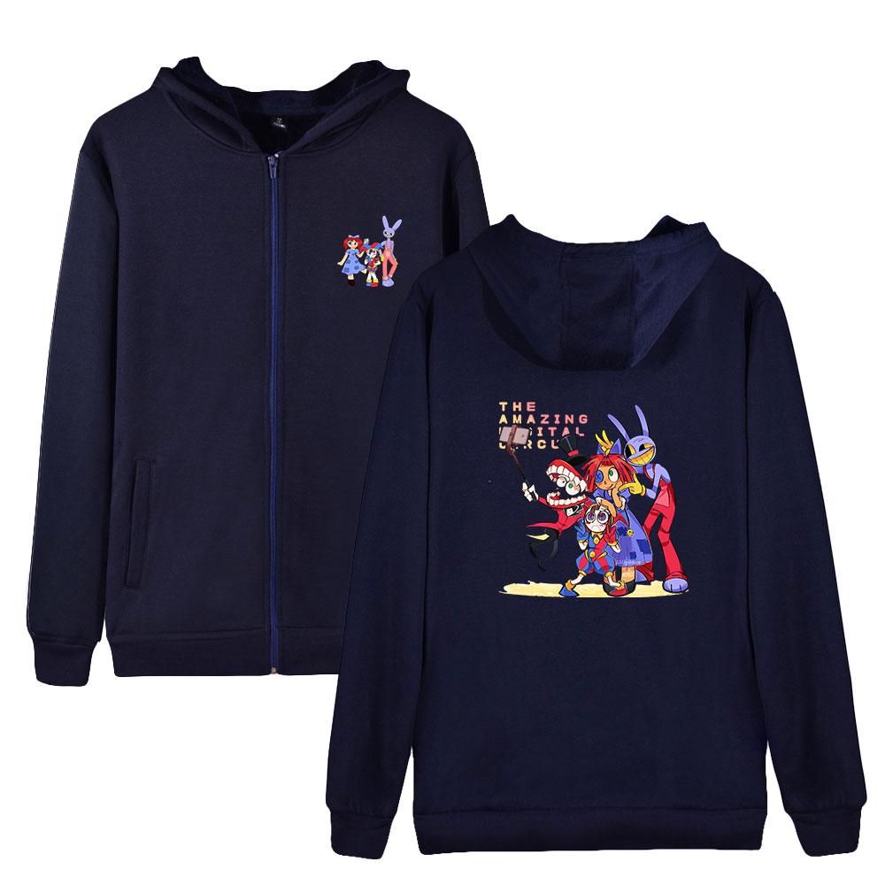 Fashion Women Men's Hoodie The Amazing Digital Circus Anime Print Comfortable Hoodie High Quality Autumn Men's Hooded Jacket Zipper Sweatshirt