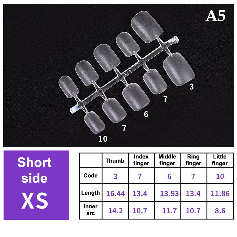 100Pcs/Box False Nails Transparent Press On Nails Coverage False Nails Tips Short Shaped Water Drop Full Sticker For Nails