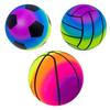 Environmentally Friendly  Rainbow Ball Toys Children'S Party Gifts Indoor And Outdoor Game Sports Soft And Elastic Leather Ball