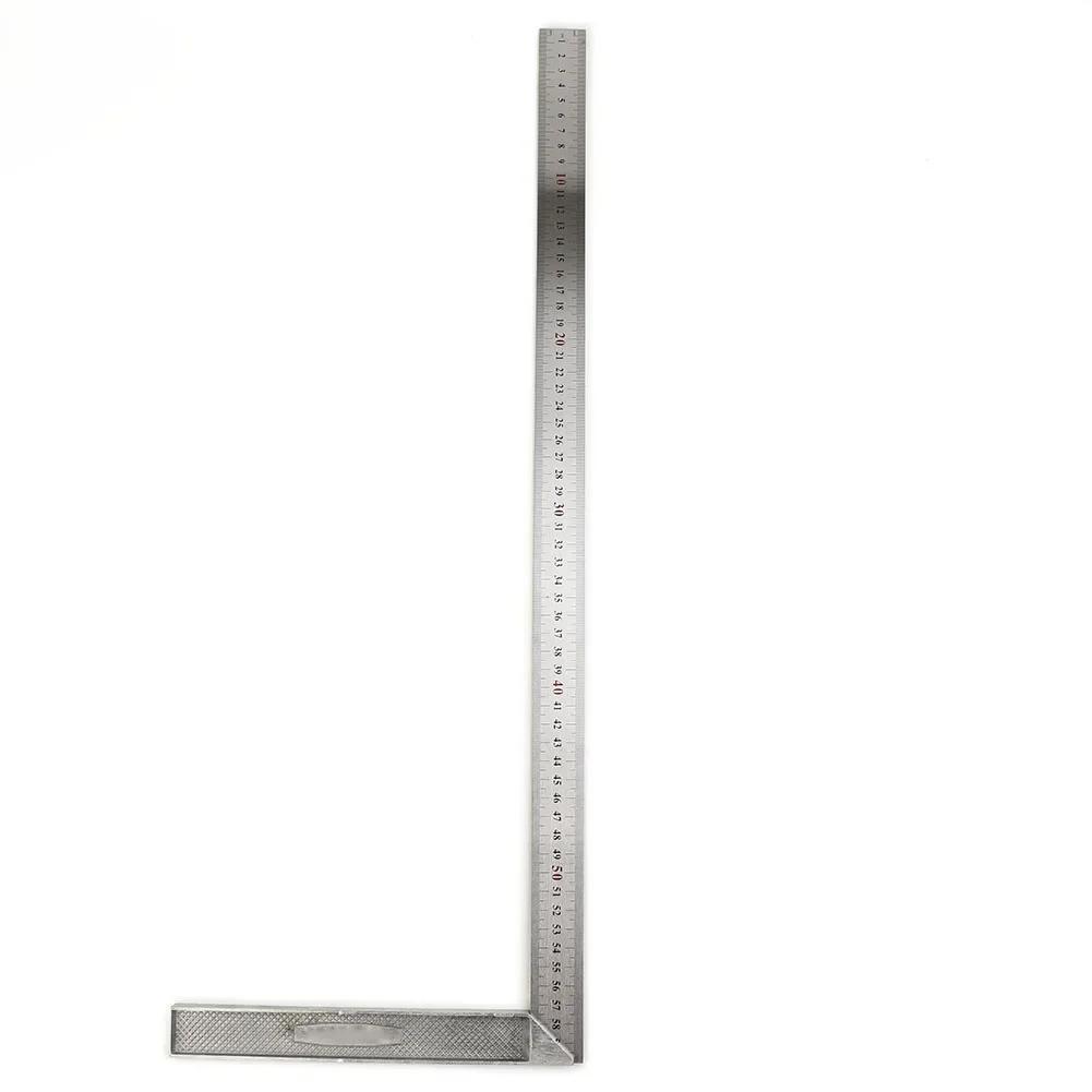 3PCS Stainless Steel L Shape Angle Square Ruler 30 50 60cm for Precise For Woodworking and Carpentry Measurement