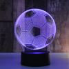3D Illusion Soccer Control Lamp 7-Color Ball Touch USB Night Light Bedroom Decor