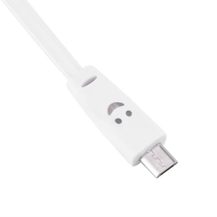 1m Light Up Led Micro Usb Data Sync Charger Cable Cord for Lg Android Phones
