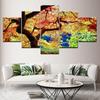 Japanese Maple 5 Piece Wall Art Canvas Print modern Poster Modular art painting for Living Room Home Decor