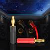 Cleqee Banana 24K Gold with Insulated Solderless Speaker Cable Audio Plugs Plugs, Plated, 8-Pack, Covers, Screw-In Type, Terminals, Connectors,