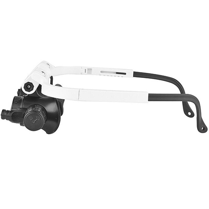 Lupe 8x/15x/23x Juwelier Uhrmacher Mit LED-Licht Teleskop-Kopfband-Lupe Lese-Lupe Brille