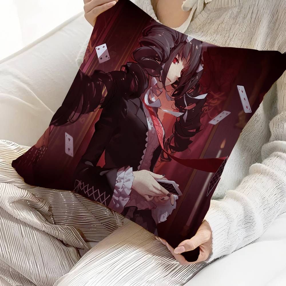 Anime D-Danganronpa Maple Design Cushion Cover Happy Autumn Harvest Decor Holiday Decorati Pillow Cover