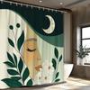 Fantastic Female Face Shower Curtain Surreal Digital Art With 12 Hook Modern Bathroom Decorative Shower Curtain 180X240Cm