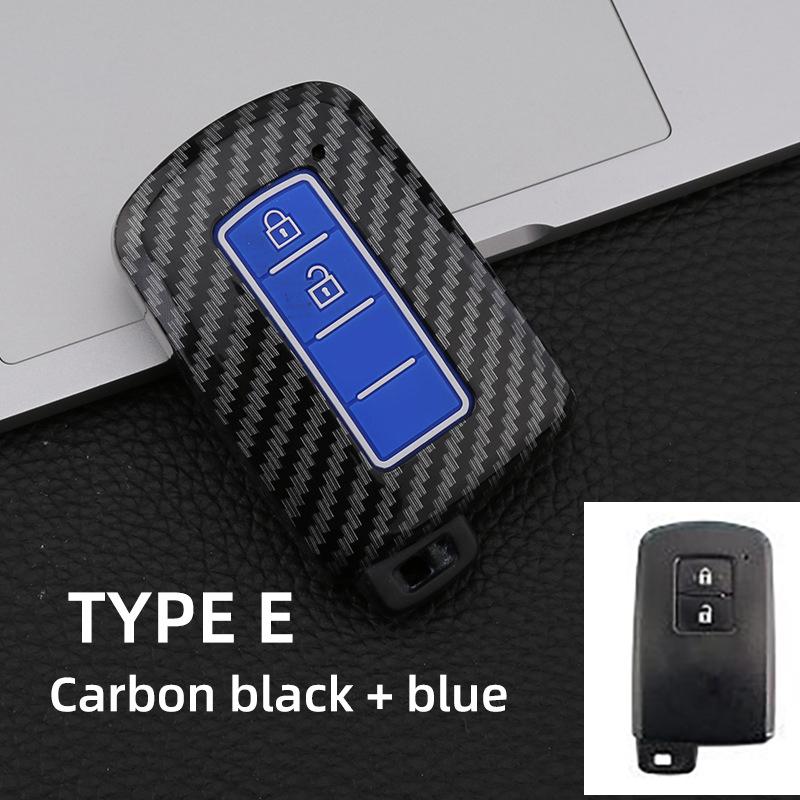 

Abs Carbon 2 3 4 Button Car Key Case For Toyota Prius 30 Alpha Aqua Land Cruiser Auris 2012 - 2014 For Lexus Lc 200