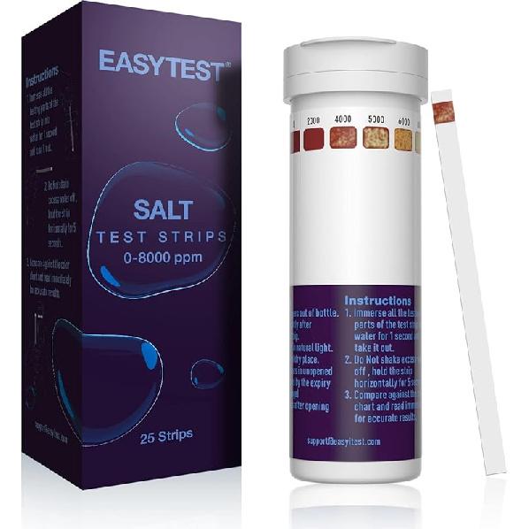 EASYTEST 7-Way Pool Test Strips, 150 Strips Water Chemical Testing for Hot tub and Spa, Accurate Test Bromine, Total Alkalinity, pH, Free Chlorine,