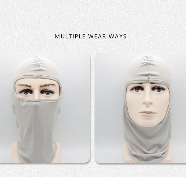 Ice Silk Cycling Balaclava, Breathable Sun Protection Full Face Mask for Motorcycle & Outdoor Sports