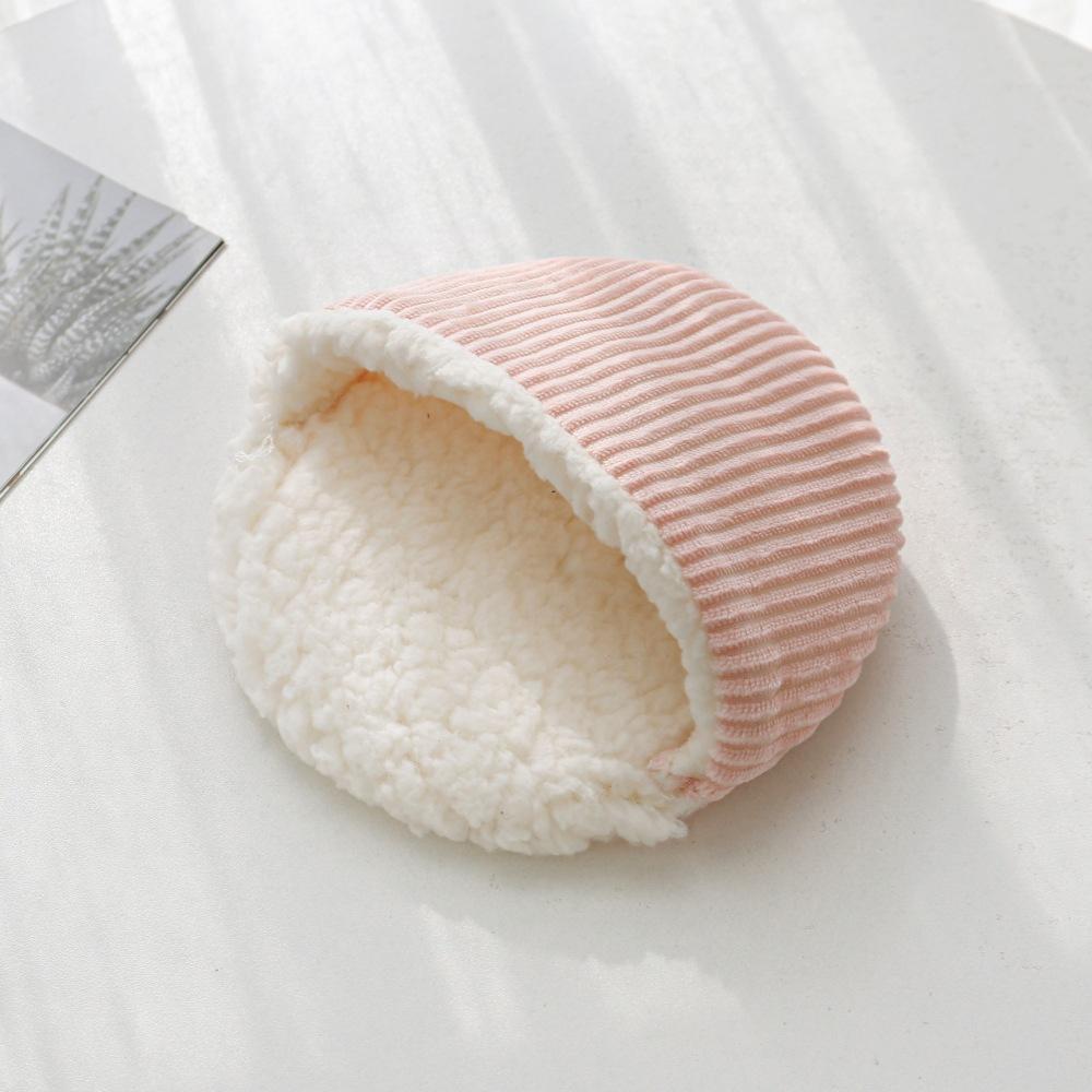 Herbst Winter Warm Solide Fleece Bettmatte Weich Fussel Schlaf Bett Nistplatz Runde Form für Kleintier Igel Hamster Kaninchen Nester Matte