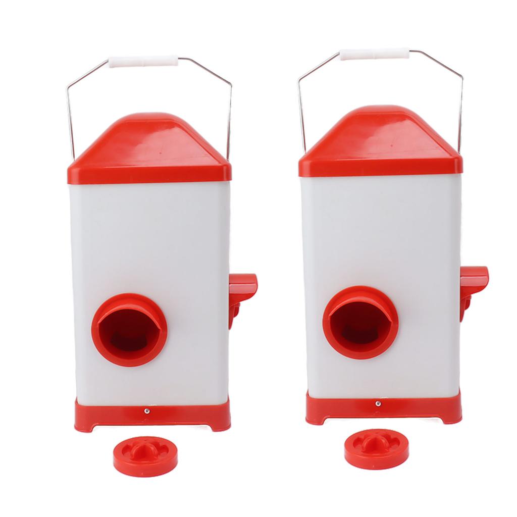 Chicken Feeder Waterer Set Automatic Chicken Cup Waterer Port Feeder Set Poultry Farming Water