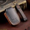 Leather Car Key Cover Keychain Holder Case Protector for New Isuzu D-Max 2019 2020 2021 2022 DMAX Keyless Remote Accessories