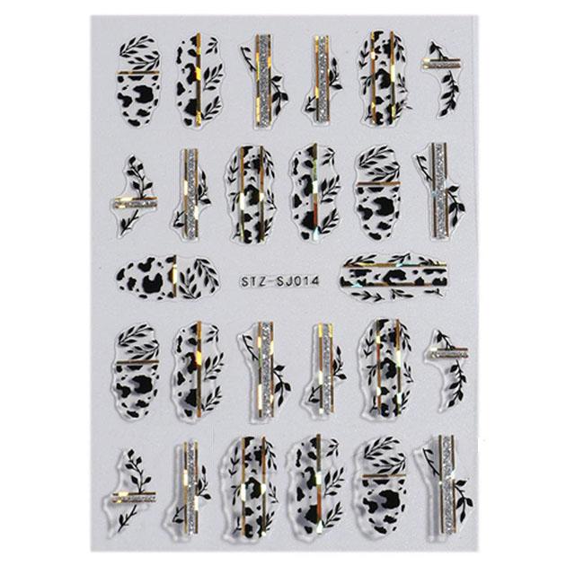 

3D осінні наклейки для нігтів Листове золото Бавовна Квіти Трансферні наклейки Клей для нігтів Слайдери Манікюр 2023 Осінні прикраси TRSTZ-SJ STZ-SJ014