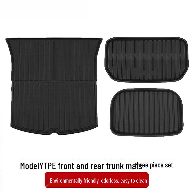 

Right-Hand Drive Tesla Model Y/3 Refresh Foot Pad Carpet for Hong Kong - Front & Rear Trunk