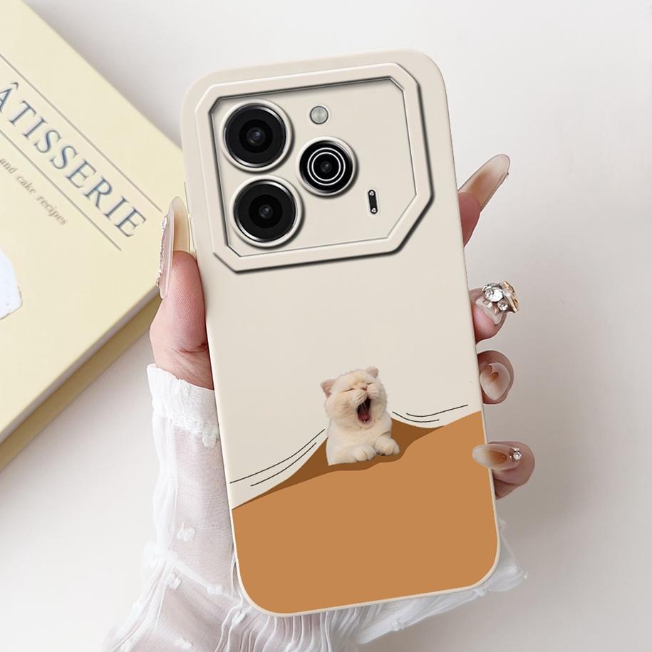 Für Tecno Pova 6 Pro 5G 2024 Hülle LI9 Kameraobjektiv Schutzabdeckung Niedlicher Panda Cartoon Weicher Stoßfänger Für Tecno Pova 6 Pova6 5G Capa