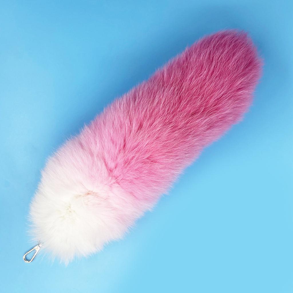 Multipurpose Foxes Tail Keyring Versatile Car Pendant Keychain Charm or Purse Pendant In Assorted Color Stylish Outfits