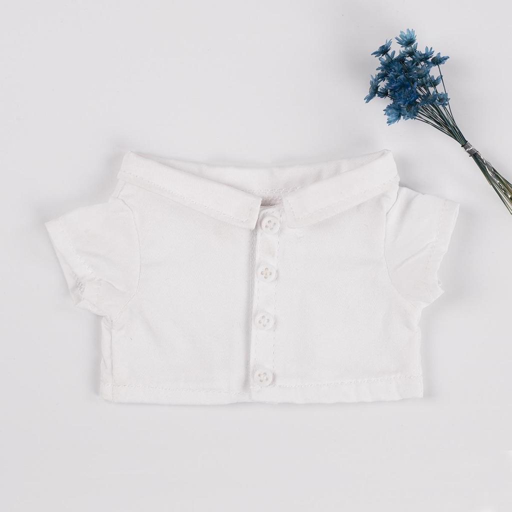 10cm/20cm Doll Cotton Color Block Blouse & Shirt Suit