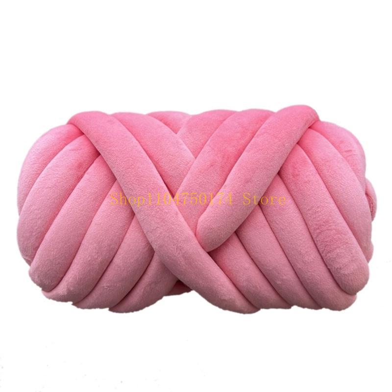 Chunky Tube Yarn for Knitting Soft and Plush Crystal Braid Cotton Thread top sale
