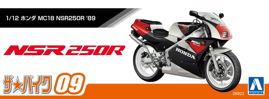 Aoshima Bunka Kyozai Scale The Bike Series 9 Honda MC18 NSR250R Plastic Model (AOSHIMA) 1/12 No. '89