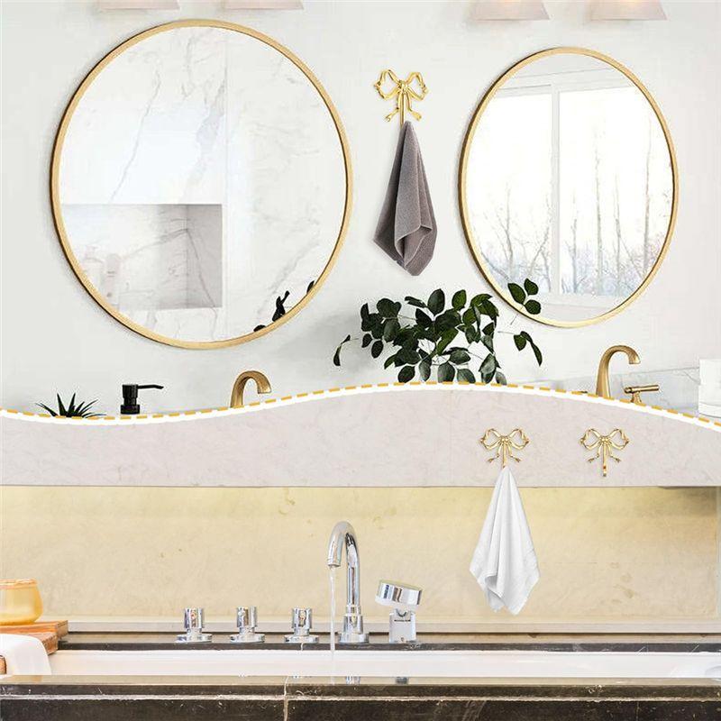 BAAJ-Coat Hanger Decorative Holder Wall Door Hanger Towel Hooks 6 Pcs Knot Hooks For Bathroom Living Room Kitchen Decor
