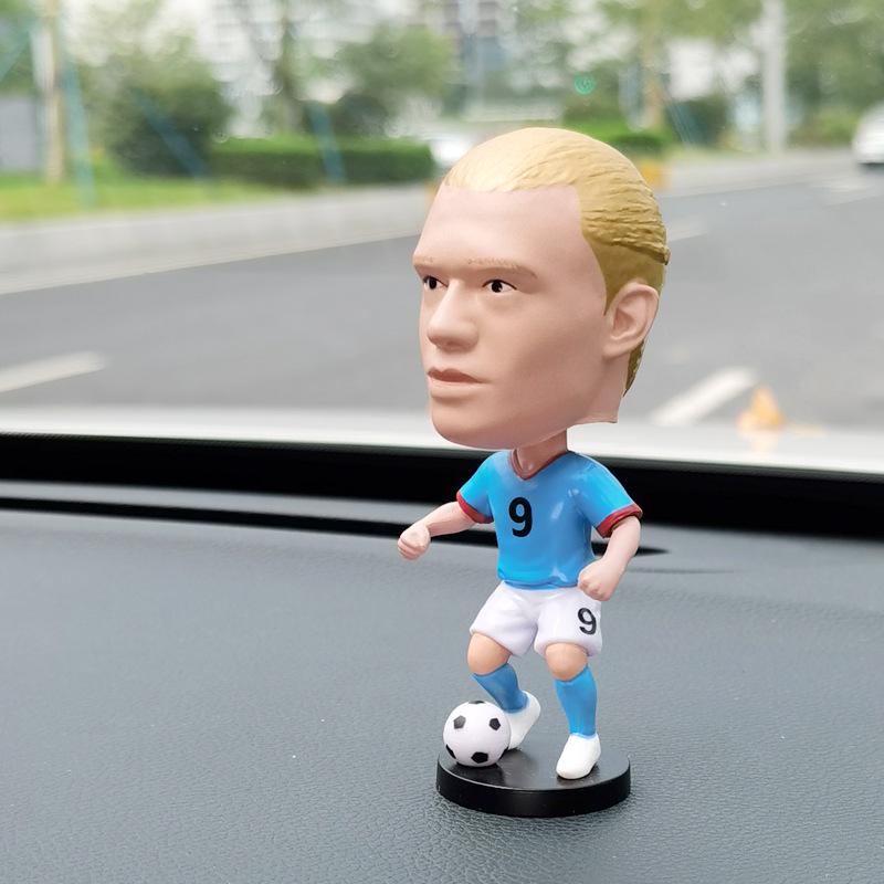 CR7 & Neymar Bobblehead Doll - Football Star Car Ornament Gift for Boys