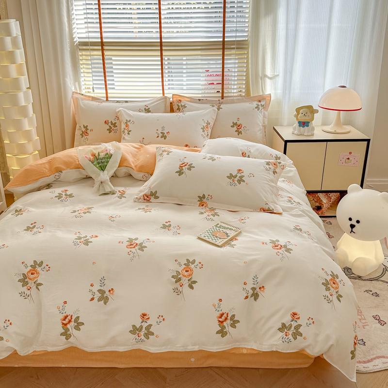 Pure Cotton 4-Piece Bedding Set