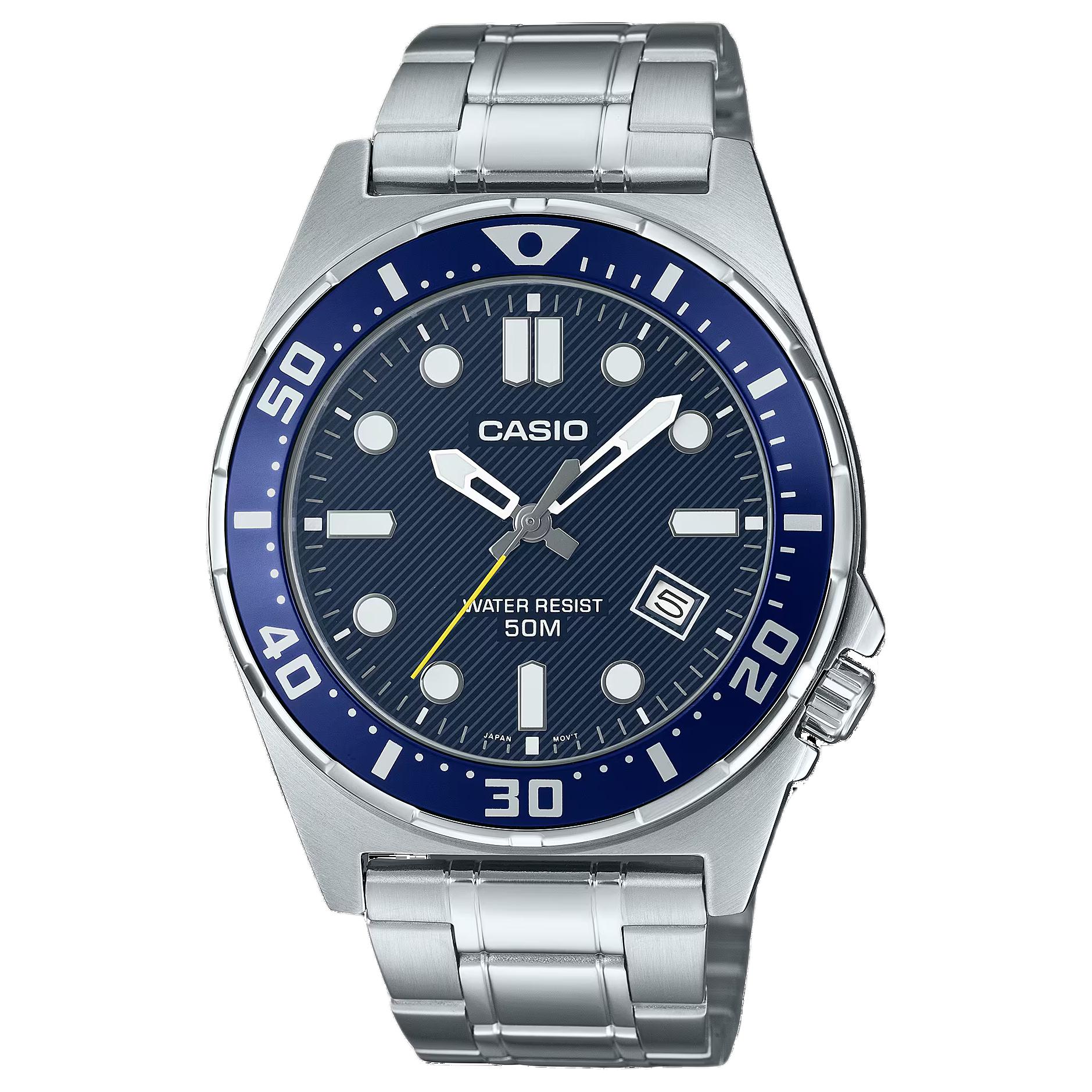 CASIO Men Standard Series Blue Watch MTD-135D-2AV MTD-135D-2AV Blue Dial