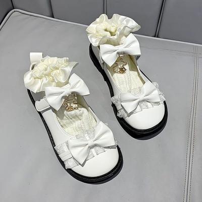 Lolita Shoes Female Summer Student Versatile Black Shoes Soft Sister Small Leather Shoes Lolita Shoes