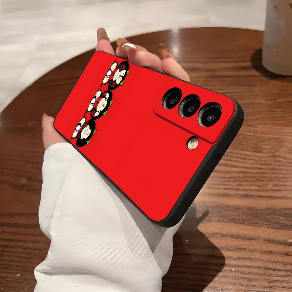 Anime M-Mafalda Phone Case For Samsung S26 S25 S24 FE S23 S22 S21 Plus S20 Ultra Note20Ultra Black Soft Shell