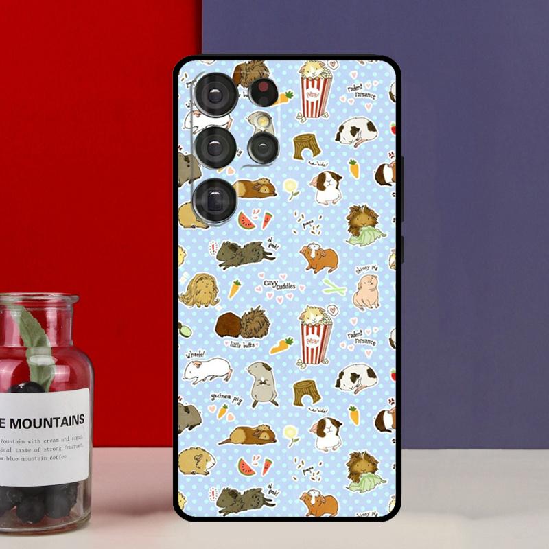 Pattern Guinea Pig Cute Funda Case For Samsung Galaxy S25 Ultra S9 S10 S20 S21 S22 Plus S23 Ultra S24 FE Phone Cover