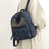 Denim Backpack Punk Rivet Backpack