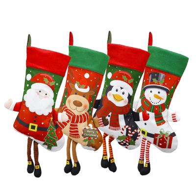 Weihnachtsbaum Hängende Socke Anhänger Süßigkeiten Geschenkbeutel Weihnachtsdekoration Socke für Familie Heimdekorationen