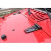 2X Engine Hood Hinge Decor Cover Trim for Jeep Wrangler JK JKU 2007-2017 Carbon