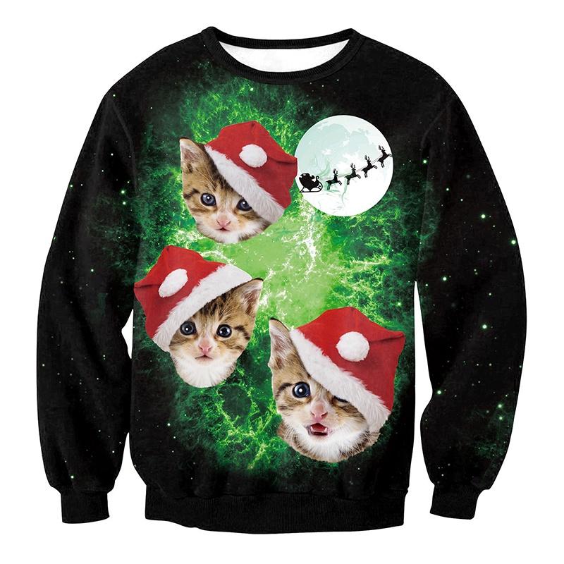 Premium New Ugly Xmas Christmas Sweater Vacation Santa Elf Novelly Sweatshirt For Women And Men