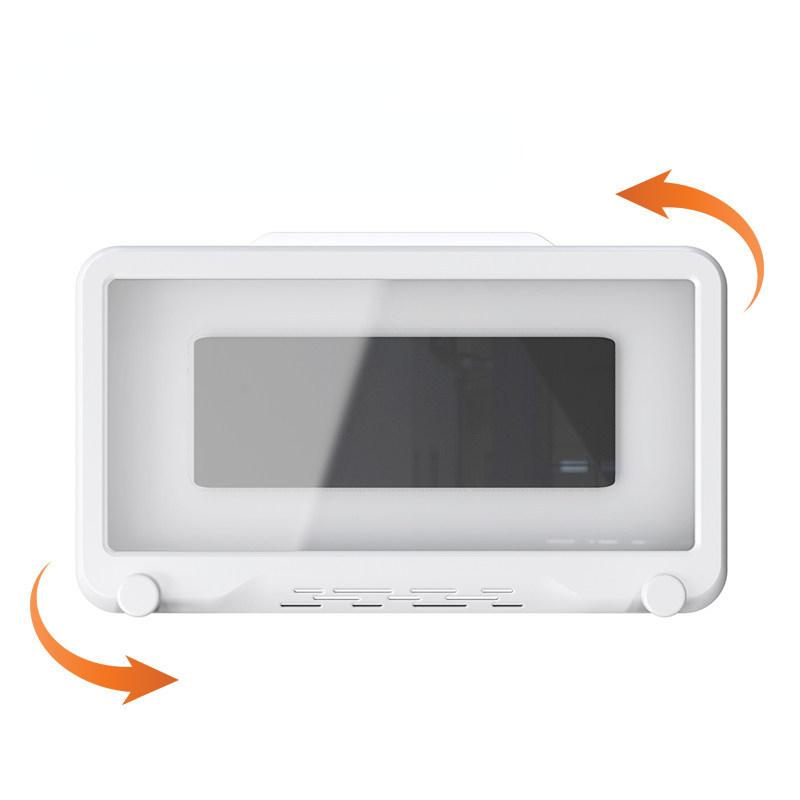 Veggmontert berøringsskjerm Mobiltelefonholder Baderom forseglet beskyttelsesdeksel Oppbevaring Vanntett oppbevaringsboks for bad