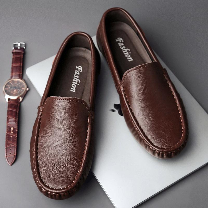 2026 Atmungsaktive Echte Leder Herren Loafer Mode Lässig Business Fahr Lässige Schuhe für Herren Frühling Herbst Neue Herrenschuhe