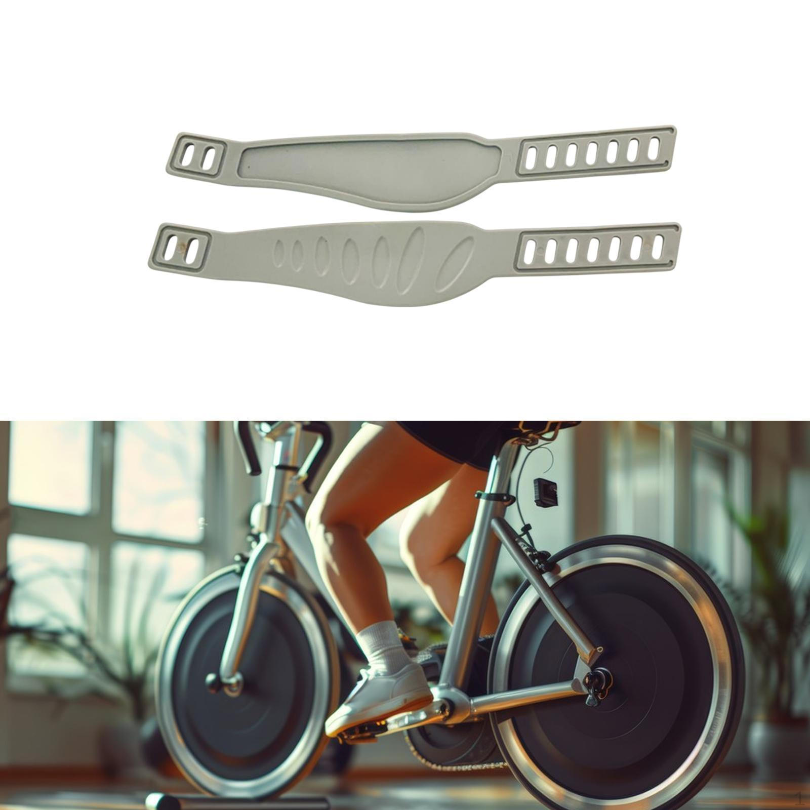 

2 шт. регулируемые ремни для педалей для велотренажеров, фитнес-оборудования для дома и офиса