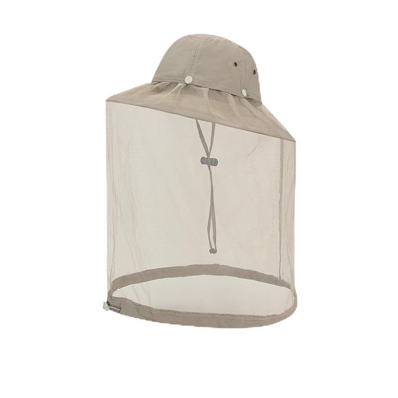 

[Soxbang] Insect repellent hat with net wide brim chin strap Insect net UV protection UV cut sun hat Sweat absorbent and quick drying frivolous insect