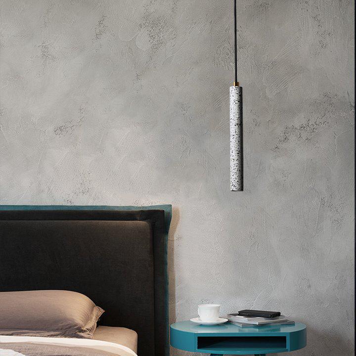 Minimalist Terrazzo Cement Pendant Light for Coffee Shops & Bedrooms