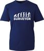 Evolution Of Surveyor TShirt Huunisex Evolution Engineering Work Wear Gift Tee Top