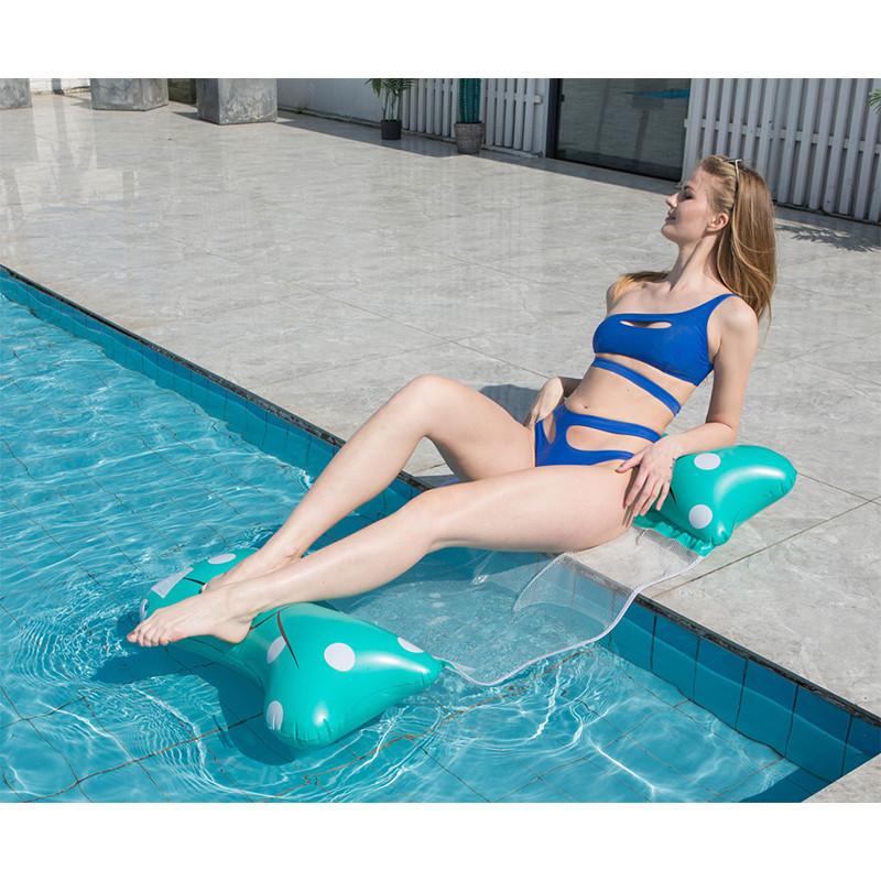 New Butterfly Shaped Inflatable Water Lounger Swim Ring For Adults Pvc Material