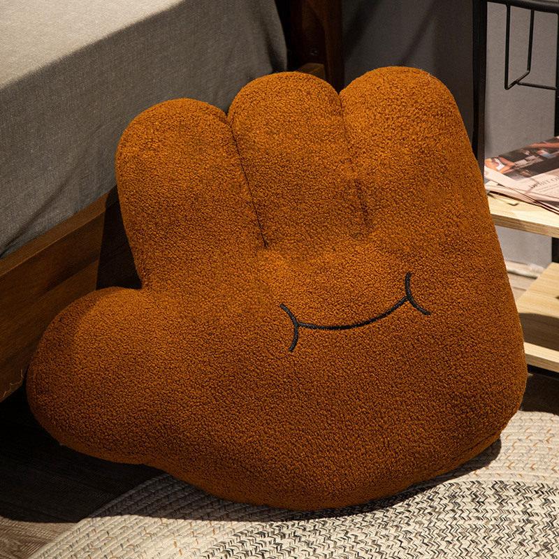 Palm Throw Pillow Plush Toy Girl Bedroom Tatami Seat Cushion Sofa Pillow Balcony Reading Thickened Pad