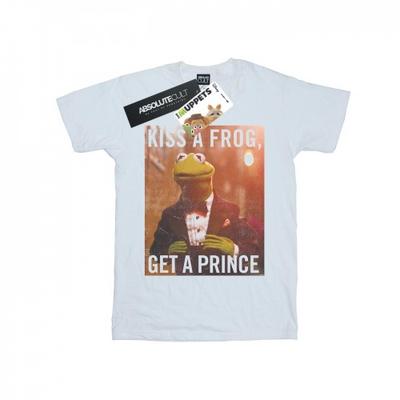Damen/Damen „The Muppets Kiss A Frog Get A Prince“ Boyfriend-T-Shirt aus Baumwolle